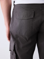 Black Long Length Belted Cargo Shorts - Image 4 of 13