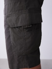 Black Long Length Belted Cargo Shorts - Image 6 of 13