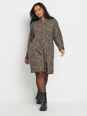 Yours Curve com decote zíper Jumper Dress - Imagem 1 de 5