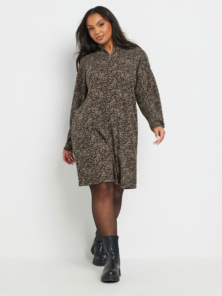 Yours Curve com decote zíper Jumper Dress - Imagem 1 de 5