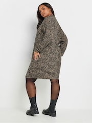 Yours Curve com decote zíper Jumper Dress - Imagem 3 de 5