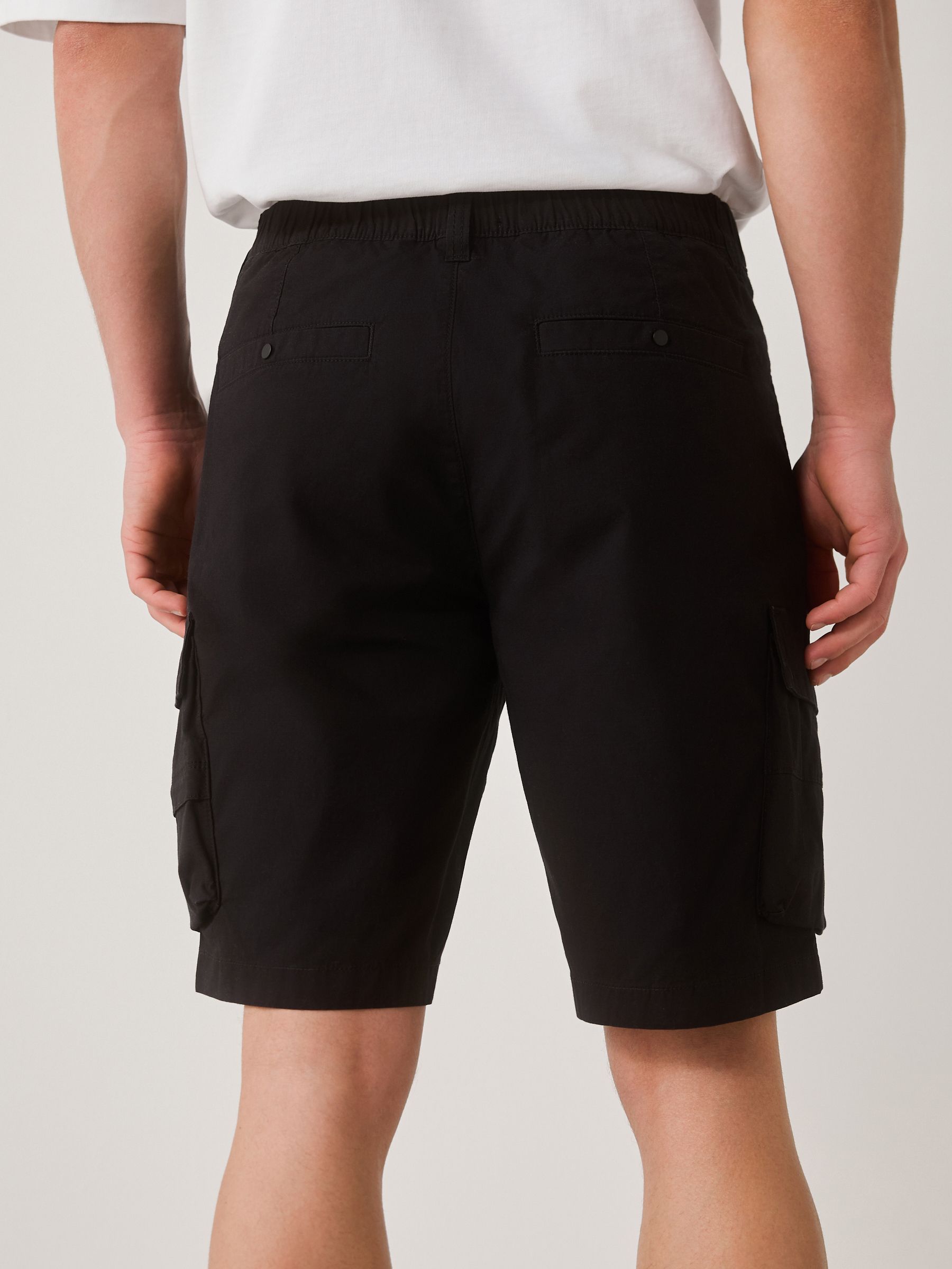 Buy Black Tech Stretch Utility Cargo Shorts from the Next UK