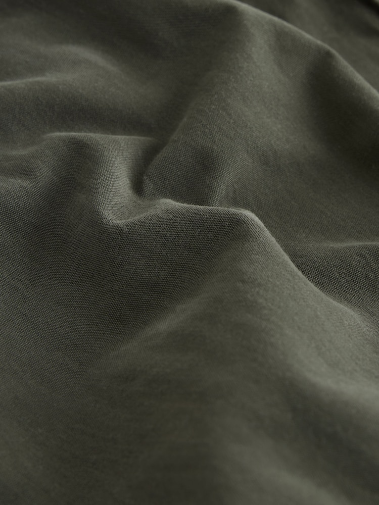 Khaki Green Long Length Belted Cargo Shorts - Image 14 of 14