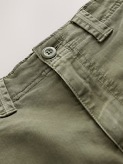 Khaki Green Utility Cargo Shorts - Image 8 of 10