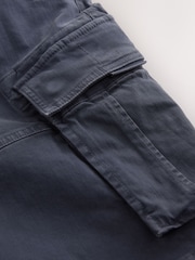 Navy Blue Utility Cargo Shorts - Image 10 of 12