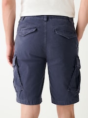 Navy Blue Utility Cargo Shorts - Image 3 of 12