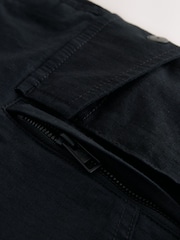 Black Belted Ripstop Cargo Shorts - Image 12 of 12