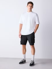 Black Belted Ripstop Cargo Shorts - Image 2 of 12