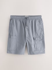 Vintage Blue Drawstring Waist Cargo Shorts - Image 5 of 7