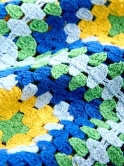 أزرق/أخضر - Square Crochet Shirt - Image 8 of 8