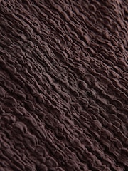 Schokoladenbraun - Trägerloses Jersey-Top - Bild 6 von 6