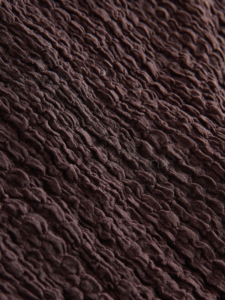 Schokoladenbraun - Trägerloses Jersey-Top - Bild 6 von 6