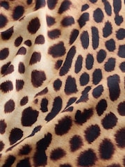 Leopard Print Jersey Twist T-Shirt Summer Dress - Image 4 of 4