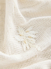 Cream Crochet Embellished Palm Detail Skirt - Image 3 of 3