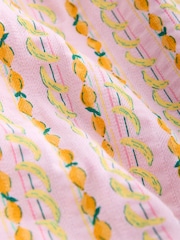 Pink Banana Print Jersey Frill Skort Playsuit - Image 3 of 3