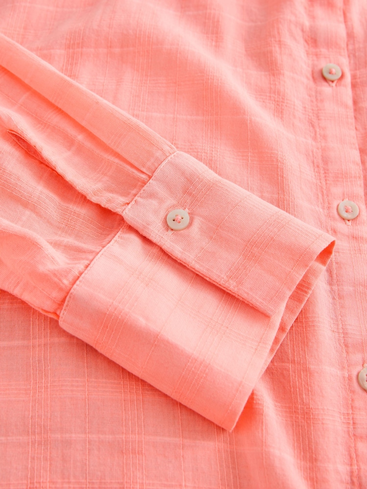 Coral Pink Beach Cover-Up Shirt - Image 3 of 3
