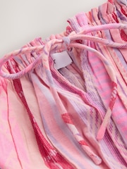 Roz deschis - Jaquard Off Shoulder Playsuit - Imaginea 2 din 3