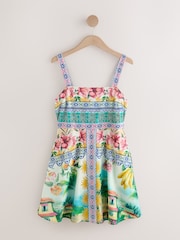 Bright Scenic Print Mini Dress - Image 1 of 3