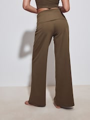 Olive Green Active Balance Sports Wide Leggings - Image 4 of 8