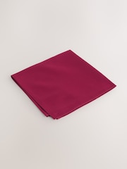 Burgundy Red Tie Pocket Square and Brooch Set - Image 4 of 4