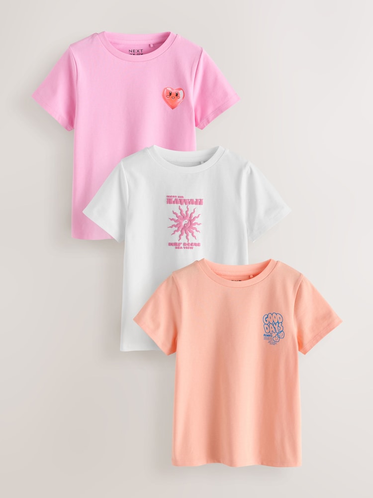 Multi Graphic T-Shirts 3 Pack (3-16yrs) - Image 1 of 7