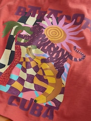 Purple/Orange Graphic T-Shirts 4 Pack (3-16yrs) - Image 7 of 7