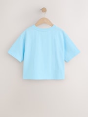 Blue Orange Sequin Textured Oversized Boxy T-Shirt (3-16yrs) - Image 8 of 10