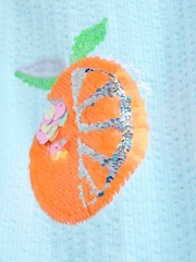 Blue Orange Sequin Textured Oversized Boxy T-Shirt (3-16yrs) - Image 9 of 10