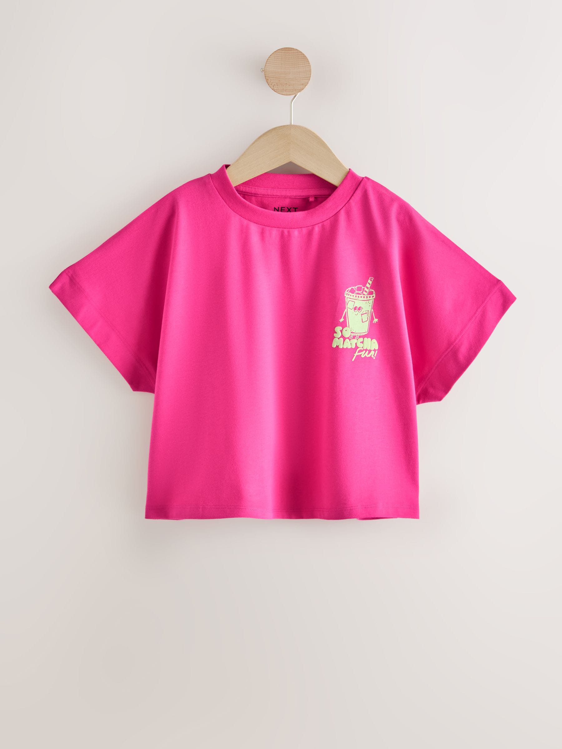 Buy Pink/Green Boxy Graphic T-Shirts 3 Pack (3-16yrs) from Next USA