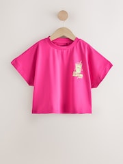 Pink/Green Boxy Graphic T-Shirts 3 Pack (3-16yrs) - Image 2 of 7