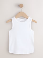 Multi Pastel Ribbed Vests 7 Pack (3-16yrs) - Image 2 of 11