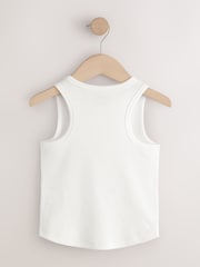 Multi Pastel Ribbed Vests 7 Pack (3-16yrs) - Image 3 of 11
