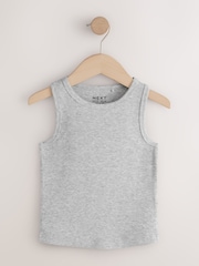 Multi Pastel Ribbed Vests 7 Pack (3-16yrs) - Image 4 of 11