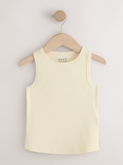 Multi Pastel Ribbed Vests 7 Pack (3-16yrs) - Image 6 of 11
