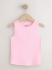 Multi Pastel Ribbed Vests 7 Pack (3-16yrs) - Image 8 of 11