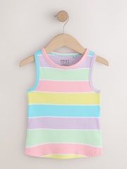Multi Pastel Ribbed Vests 7 Pack (3-16yrs) - Image 9 of 11