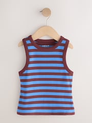 Multi Bright Ribbed Vest 4 Pack (3-16yrs) - Image 2 of 8