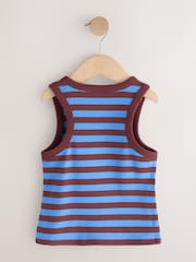 Multi Bright Ribbed Vest 4 Pack (3-16yrs) - Image 3 of 8