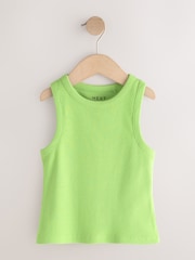 Multi Bright Ribbed Vest 4 Pack (3-16yrs) - Image 5 of 8