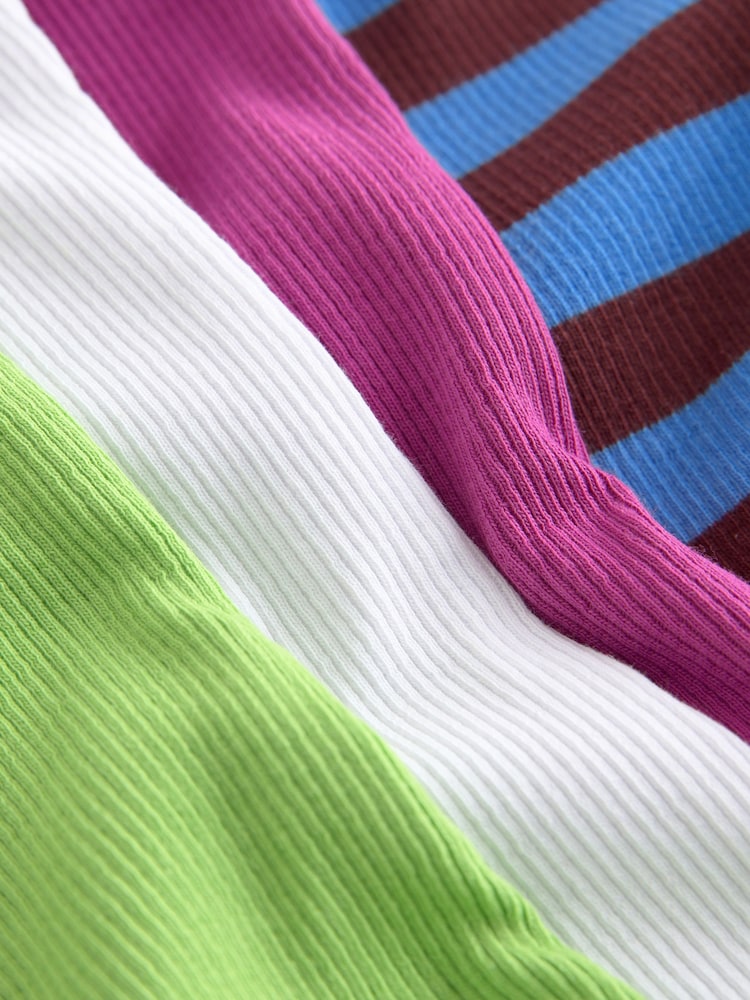 Multi Bright Ribbed Vest 4 Pack (3-16yrs) - Image 8 of 8