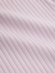 أرجواني - طقم من صديري مضلَّع وتنورة دانتيل متوسطة الطول بطبعة مورّدة (3 - 16 سنة) - Image 8 of 8