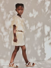 Yellow Broderie Bubble Shorts Set (3-16yrs) - Image 2 of 8