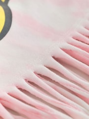 Pink Tie Dye Rolling Stones Fringe Band T-Shirt (3-16yrs) - Image 6 of 7