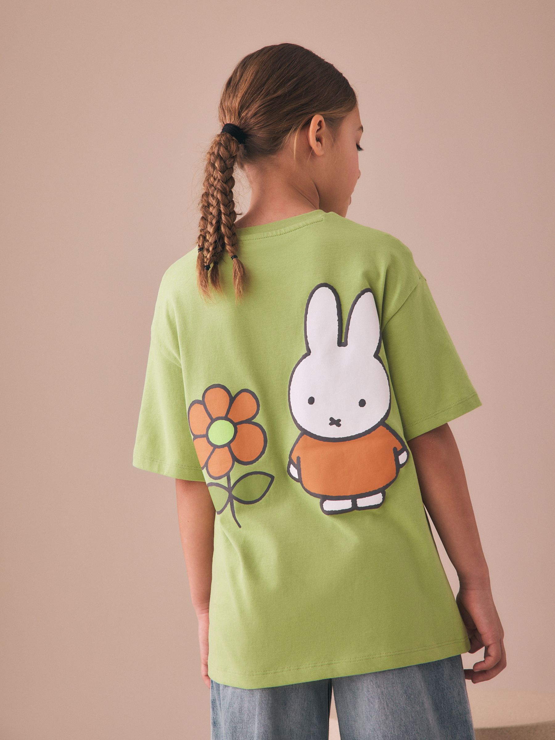 Buy Green Miffy Oversized Graphic T-Shirt (3-16yrs) from Next USA