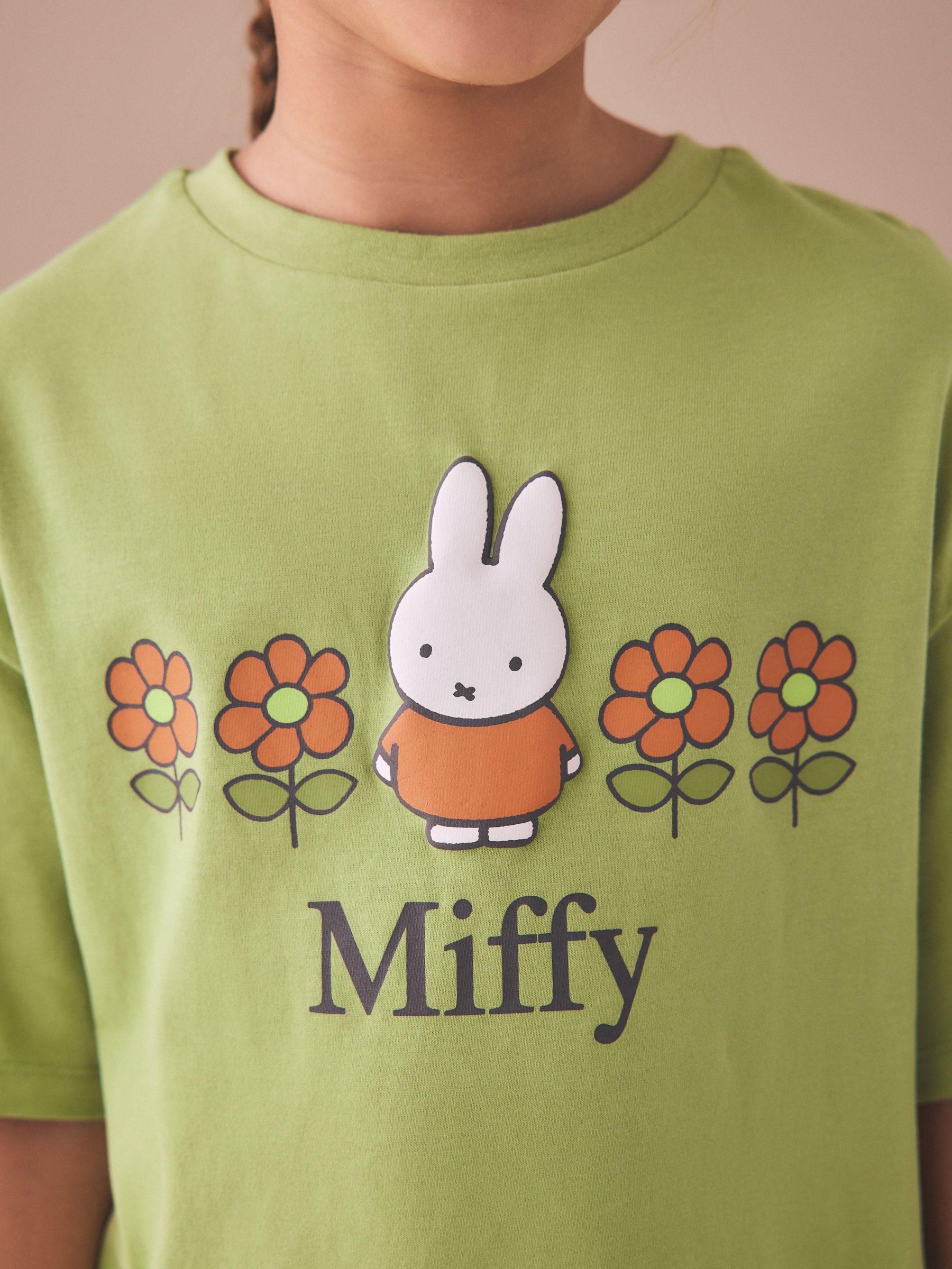 Buy Green Miffy Oversized Graphic T-Shirt (3-16yrs) from Next USA