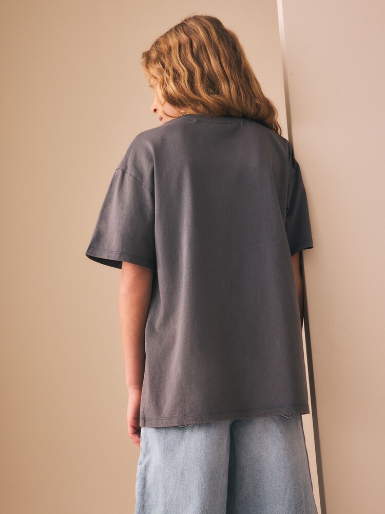 Grey Dumbo License Oversized Graphic T-Shirt (3-16yrs) - Image 4 of 4