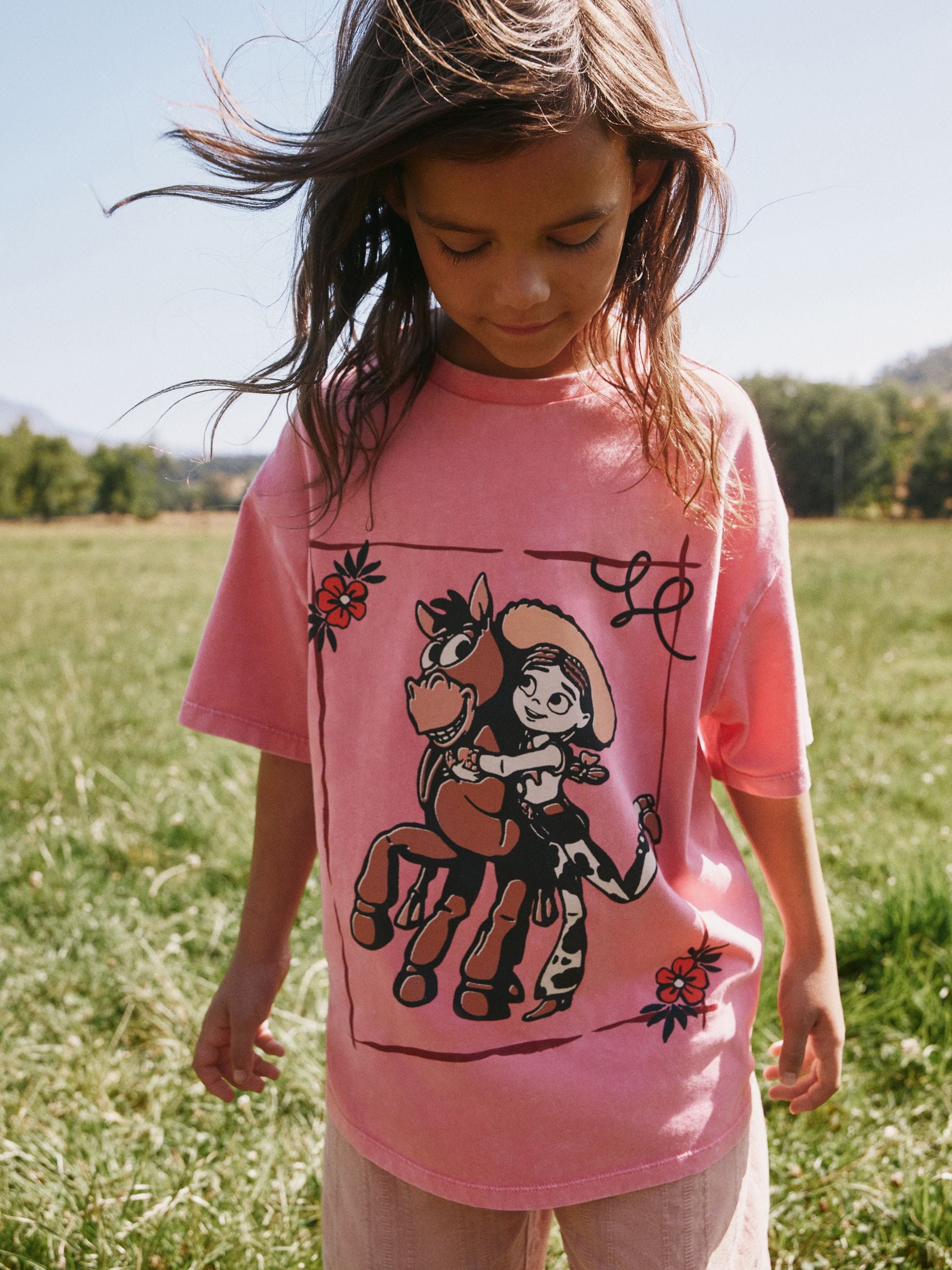 Buy Pink Jessie Oversized Toy Story Graphic Print T-Shirt (3-16yrs