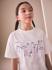 White Bratz License Oversized Graphic T-Shirt (3-16yrs) - Image 4 of 8