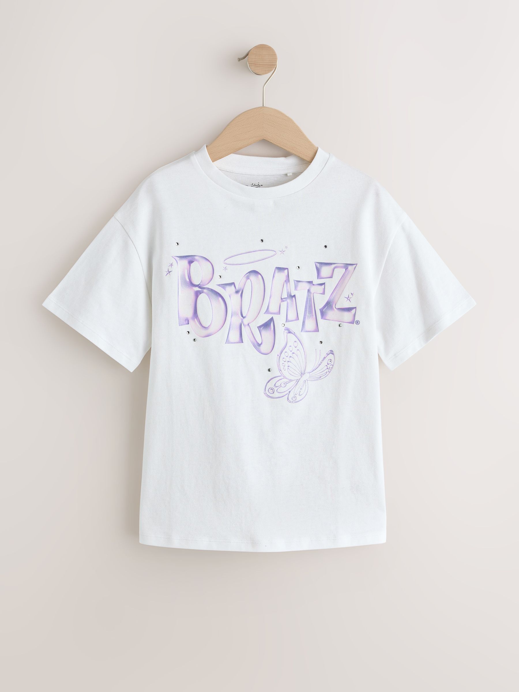 Buy White Bratz License Oversized Graphic T-Shirt (3-16yrs) from