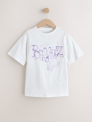 White Bratz License Oversized Graphic T-Shirt (3-16yrs) - Image 5 of 8